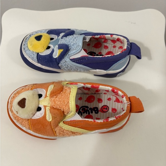Bluey Kids Animal Face Slippers - Blue and Orange - Picture 3 of 5